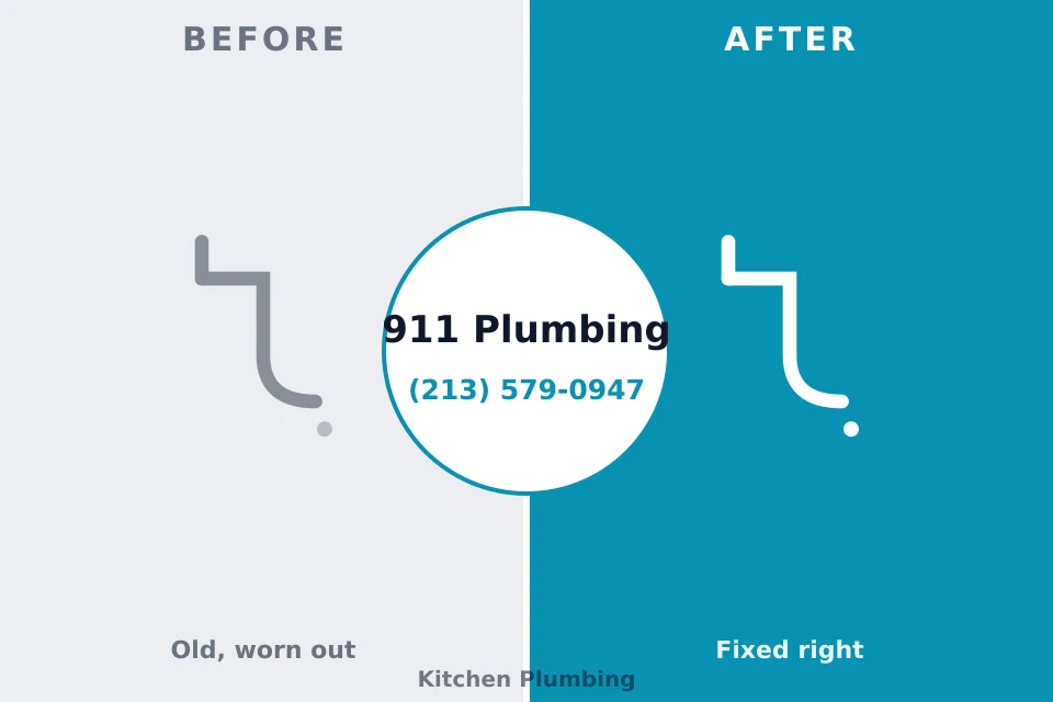 Before and after: plumbing repair Siloam Springs, AR